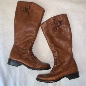 Clarks Mullin Clove Cognac Riding Boots